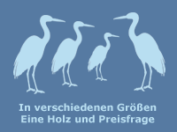 Vogel des Glücks im Ostseebad, Gesang im Chor- Holzgestaltung