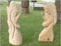 Holzfiguren von und mit Siegfried Kümmel